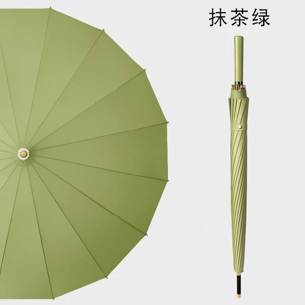 Matcha green skin straight handle 16 bones
