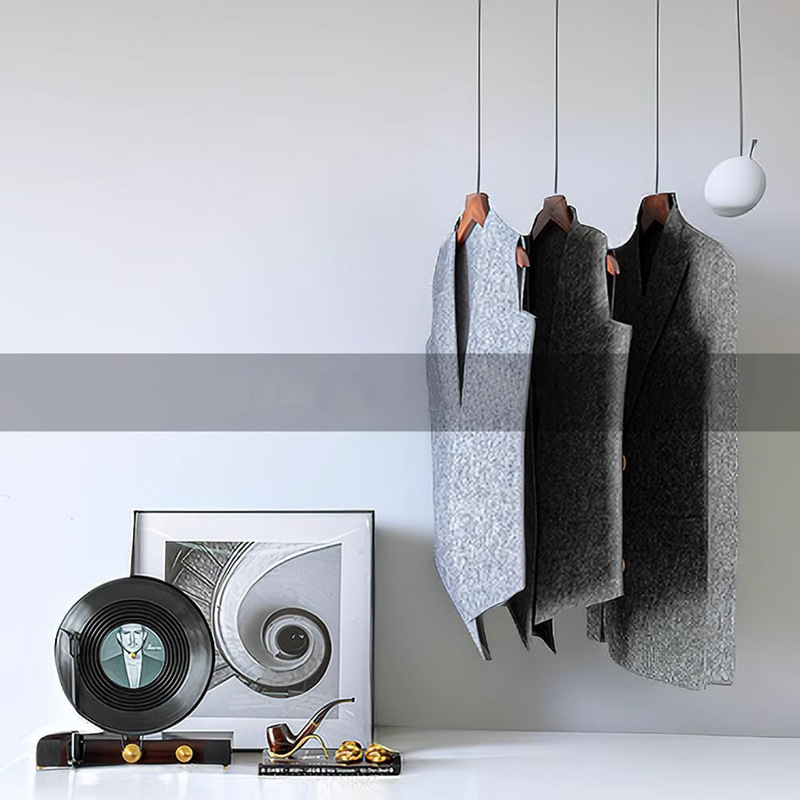 Modern Minimalist Model Room Cloakroom Exhibition Room Wardrobe Felt Clothes Soft Clothes Matching suit Vinyl Record Props