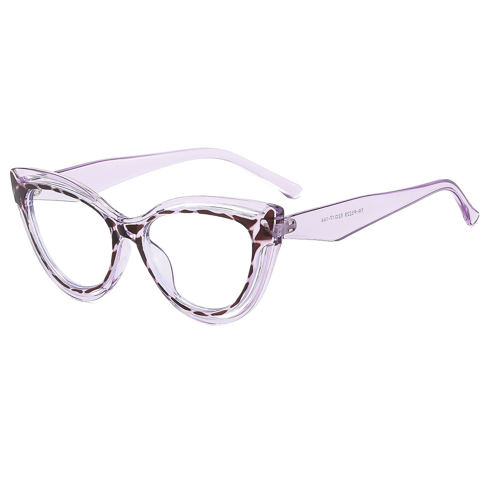 Nuevo bolso transfronterizo personalidad ojo de gato TR90 gafas anti-luz azul