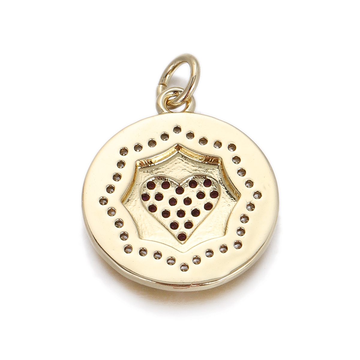 5g Weight Pendant, Chain Jewelry Making Type Copper Chain Material 1 Piece Quantity Holiday, Daily Occasion Copper Material Portrait, Heart Shape Pattern Unisex Gender Plating Design Retro, Simple Style Style 1 Piece Copper Portrait Heart Shape Pendant Chain 32