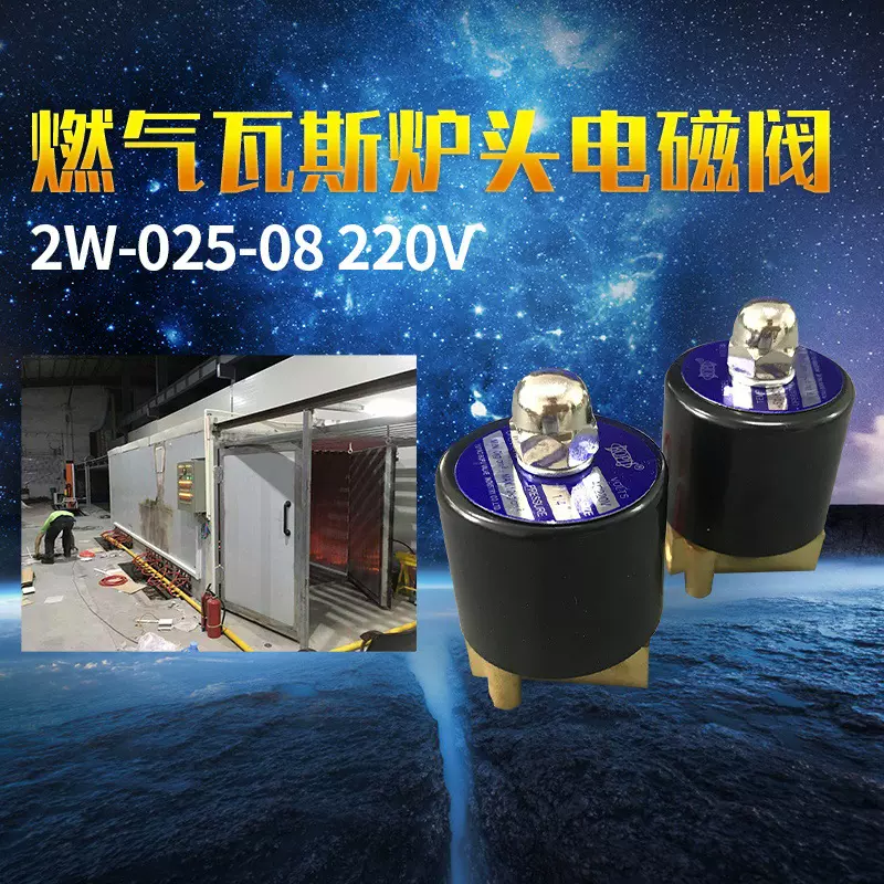瓦斯电磁阀 2W-025-08 瓦斯专用阀 红外线电磁阀瓦斯炉头配件