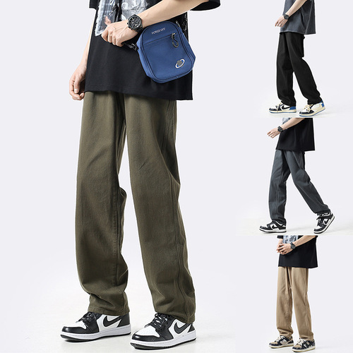 Retro Japanese work pants for men, autumn and winter American style, Instagram high street fashion brand, city boy straight casual pants