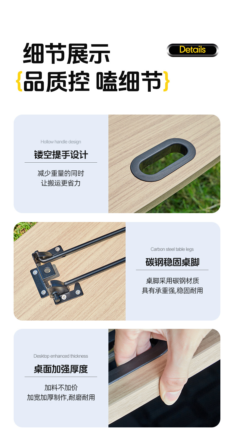Tesla Special Car-Mounted Small Table Board for Outdoor Camping, Waterproof and Oil-Proof, for the Rear Trunk