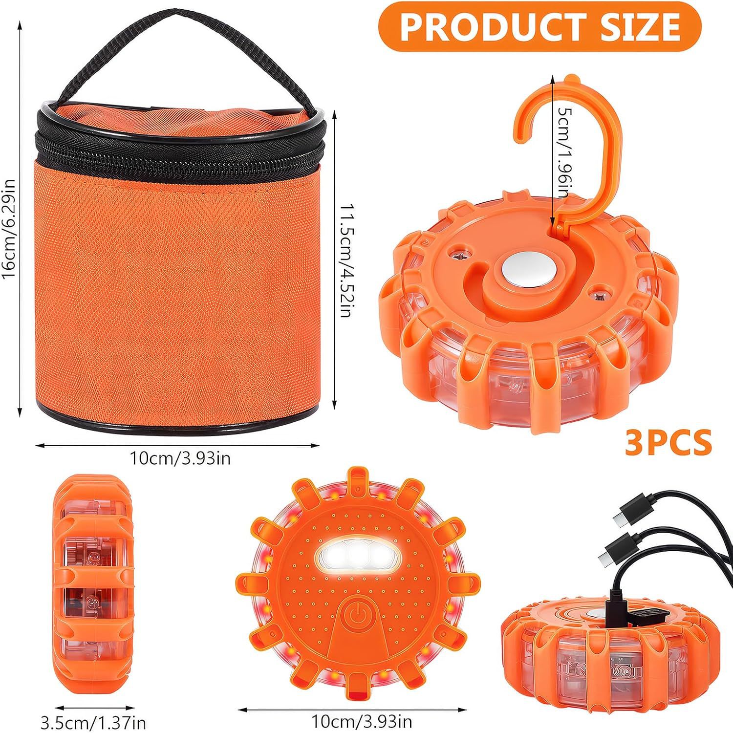 LED ROAD FLARES WITH PACKAGE 1