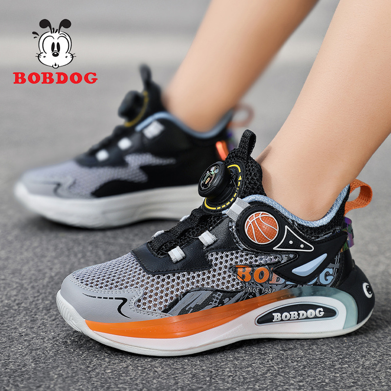 Babudou zapatos para niños 2025 verano nuevos zapatos deportivos casuales para niños medianos y grandes de una sola red transpirable de malla grande para niños