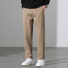 25秋冬季新品加厚款男式休闲裤青少年韩版男装九分裤宽松型男裤子