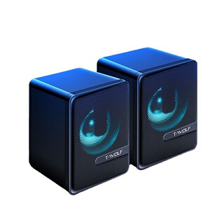 Thunder Wolf S3 Computer Speaker with Heavy Bass, Luminous Diaphragm, Desktop Mobile Phone, Notebook Small Speaker, Cross-Border Amazon