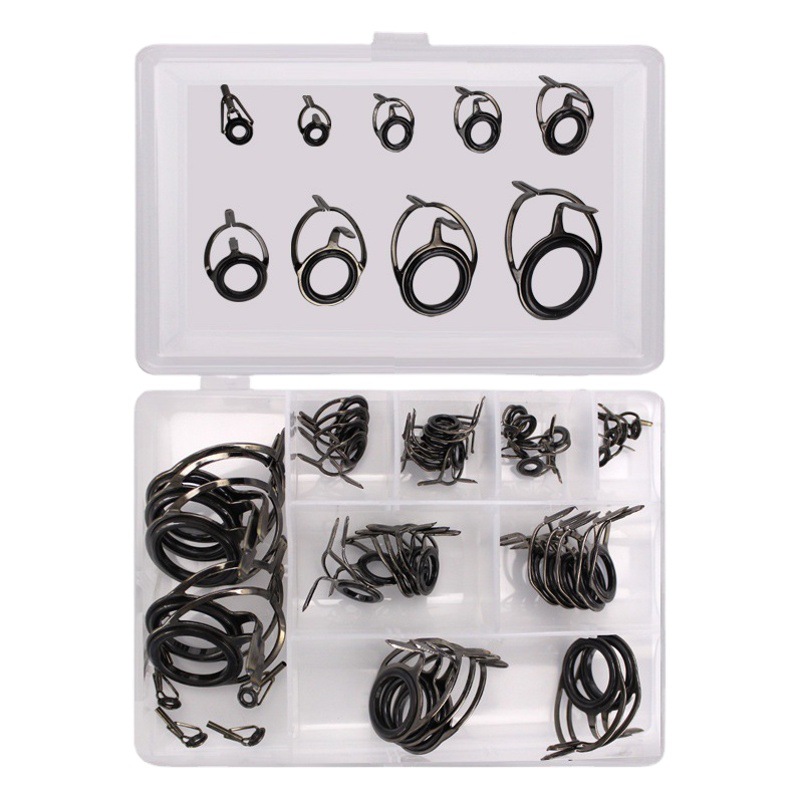 Weihe 45 unids/caja guía ojo traje anillo de alambre Cruz-línea anillo caña de pescar mar Rod accesorios transfronterizo e-commerce