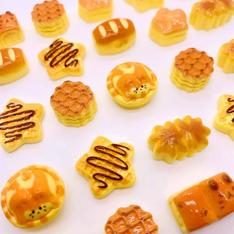 Кошачий хлеб цвета карри имитирует еду играть diy кремовый клей для мобильного телефона