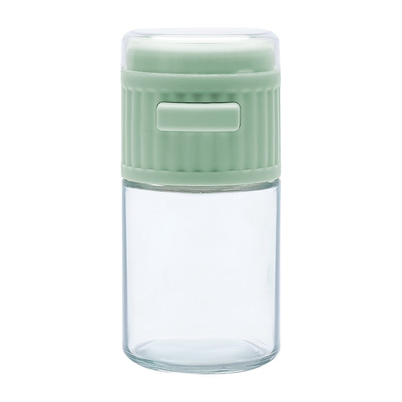 Tipo de presión de la cocina tarro de sal cuantitativa cocina condimento botella de sal de control aspersión artefacto medición sal condimento caja al por mayor