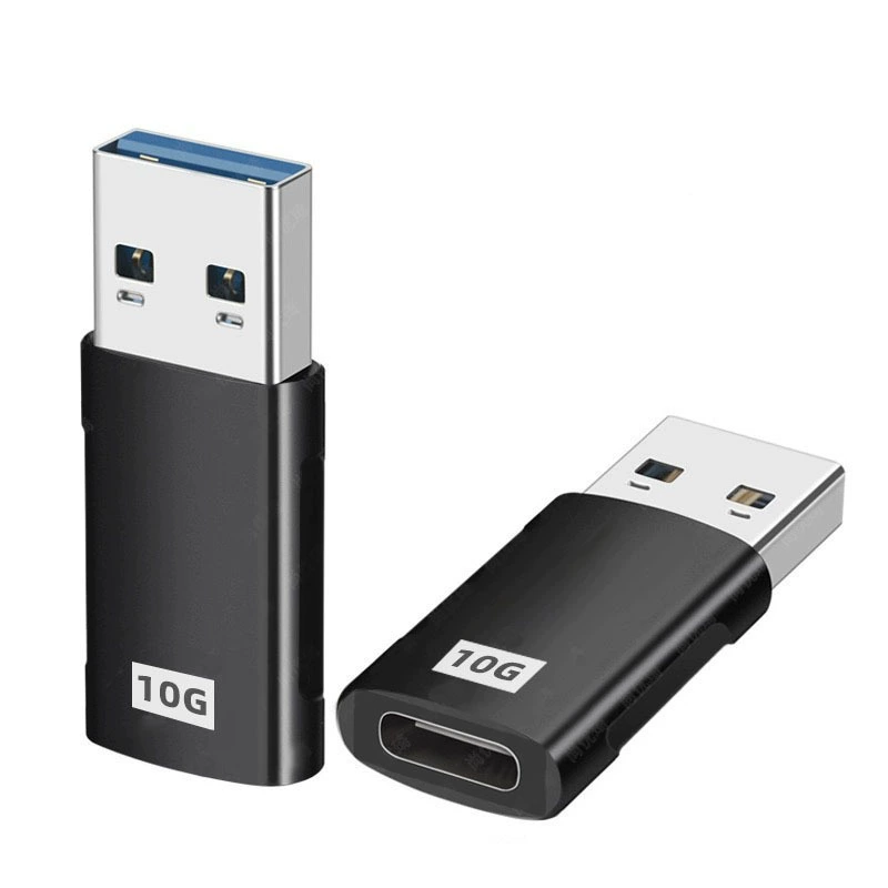 Новый двусторонний адаптер: 10G чип USB3.1 male к TYPE-C female автомобильное зарядное устройство, наушники, оптовый