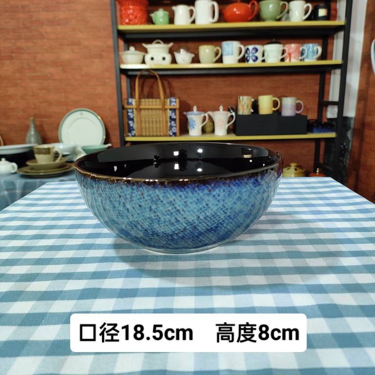 LZ Denim azul patrón de lino plato plano tazón de fideos tazón de sopa tazón de arroz taza de café taza platillo en forma de huevo plato de pescado placa rectangular