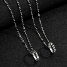 好朋友闺蜜项链女学生简约字母戒指吊坠项链毛衣链开学礼品批发