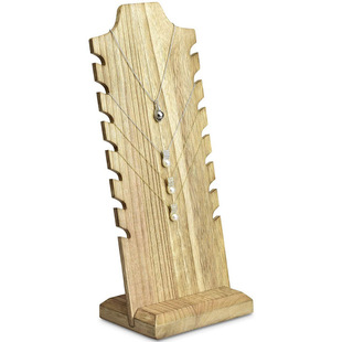 Wooden Free Standing Necklace Easel Display Stand Holder Rack for Multiple Necklaces Bust Jewelry