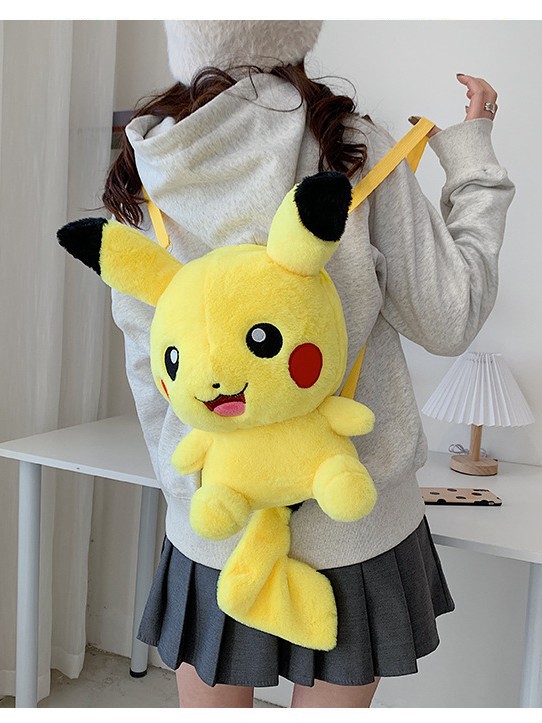 One-Piece Drop-Shipping Cinnamoroll Plush Cartoon Backpack for Girls, Cute Kuromi Shoulder Crossbody Bag, Parent-Child Gift