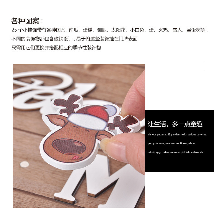 圆形磁铁欢迎牌