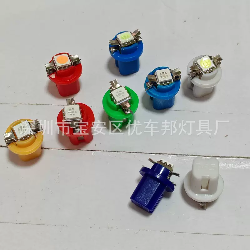 T5 B8 5 1SMD LED автомобильная лампа, демонстрационная ширинная подсветка центральной консоли, 5050 T5 B8 5D приборная подсветка