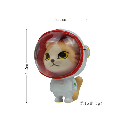 Creative Space Year Astronaut Cat DIY Figure Gardening Baking Landscaping Doll Doll Desktop Ornament