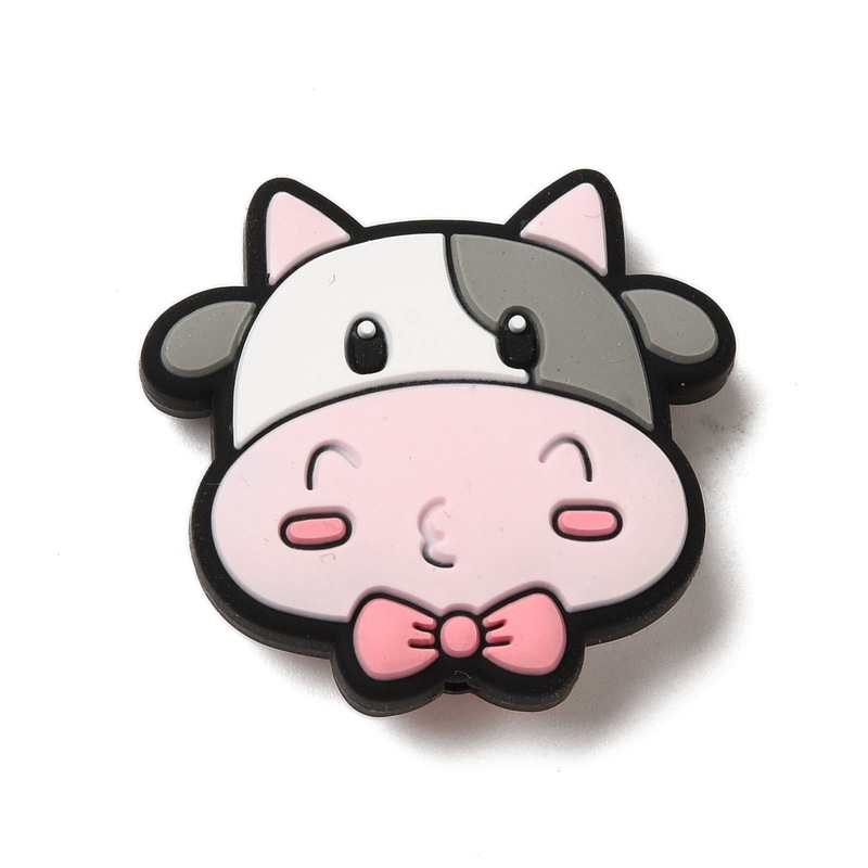 クロスボーダーカラーかわいい漫画動物食品シリコーンビーズストレートホールビーズシリコーンビーズ diy ジュエリーアクセサリー|undefined