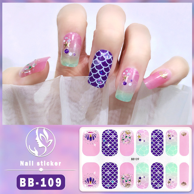 5D Nail Art Sticker Nail Sticker Touchable Stereo Nail Patch Crystal Nail Patch Small Fresh Free Baking Gel