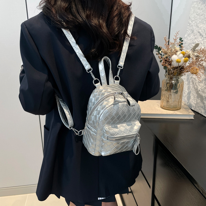Mochila coreana de mujer simple color sólido estilo bolso de hombro rango 2025 nuevo comercio exterior mini mochila para mujeres