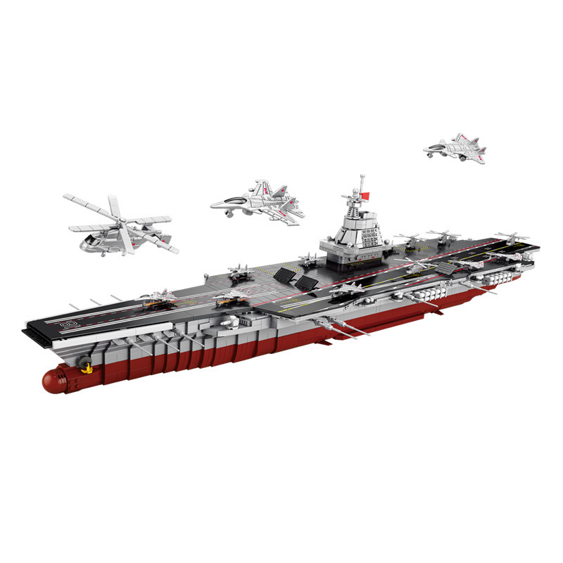 Compatible con el gran portaaviones Lego 003 Fujian Ship pequeño rompecabezas de partículas bloques de construcción juguetes venta directa
