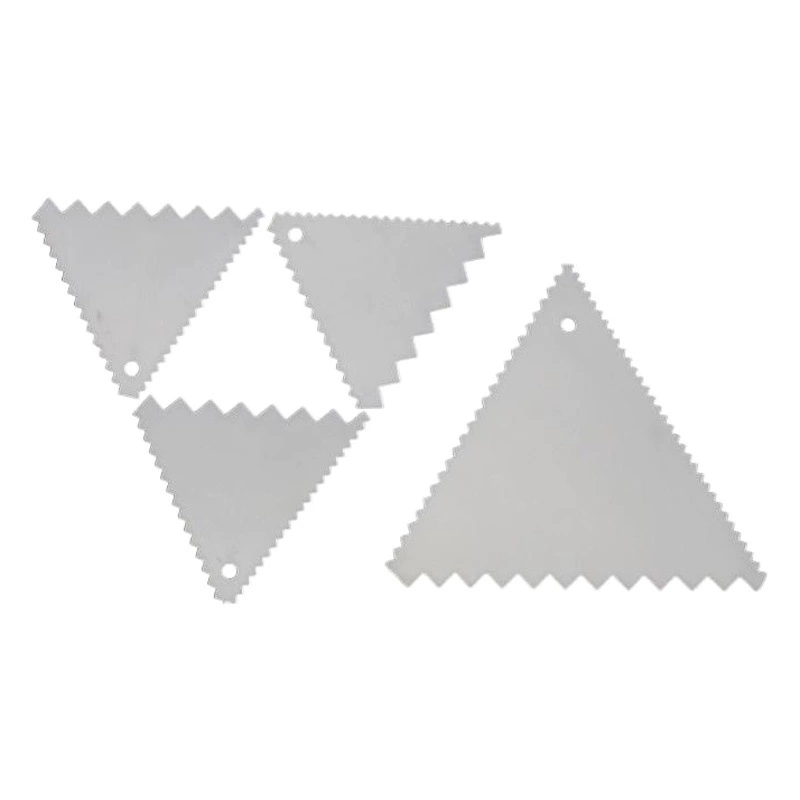 Треугольный Зубчатый скребок новый инструмент для выпечки торта обои соскабливание производителей оптом