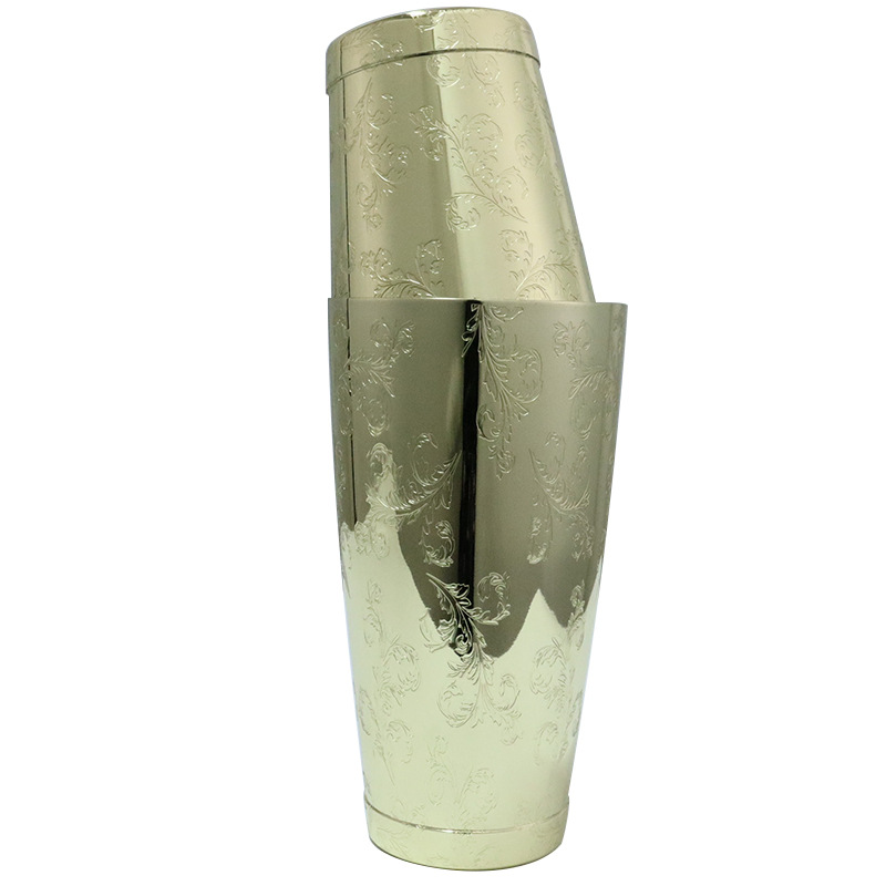 304 Acero inoxidable agitador americano Boston Shaker traje Barón Shaker Comercio exterior transfronterizo