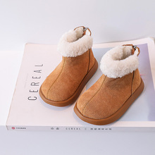 女宝宝棉鞋加绒冬季婴幼儿二棉鞋女小童学步鞋女童靴子短靴保暖靴