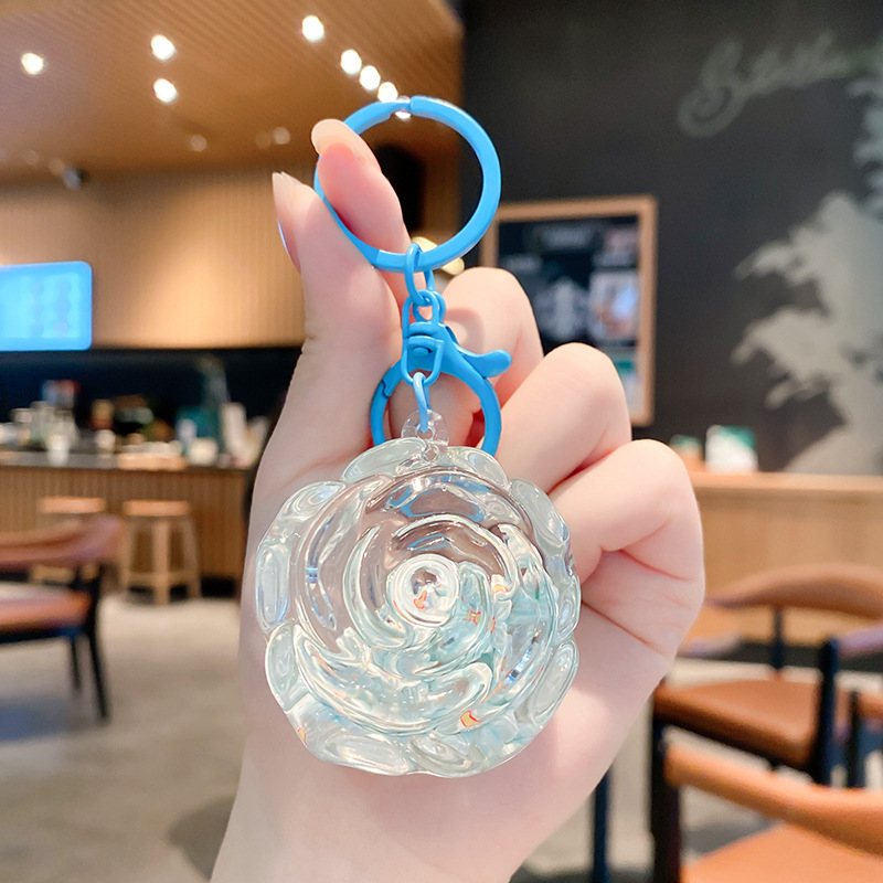 Cartoon Dream Bear Girl Keychain leche rosa muñeca adorable bolso de pareja colgante pequeño regalo al por mayor