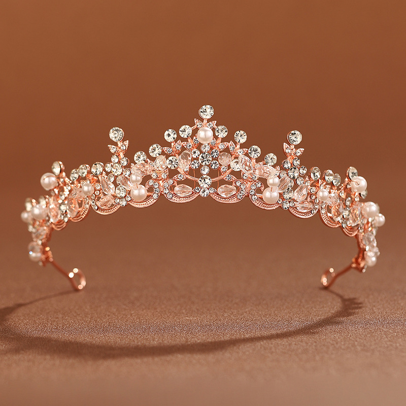 欧米の大気の手作りの王冠の新婦の頭飾りの女性の18歳の王女の成人の贈り物の誕生日の王冠の結婚の糸の飾り