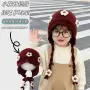 加厚女孩婴儿秋冬季毛线帽