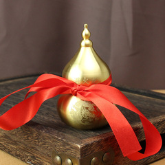 Brass Gourd Kitchen Fire-Proof Dragon Vase Ornament Northwest Corner Fire-Burning Heaven Gate Qian Position Household Living Room Creative Decor