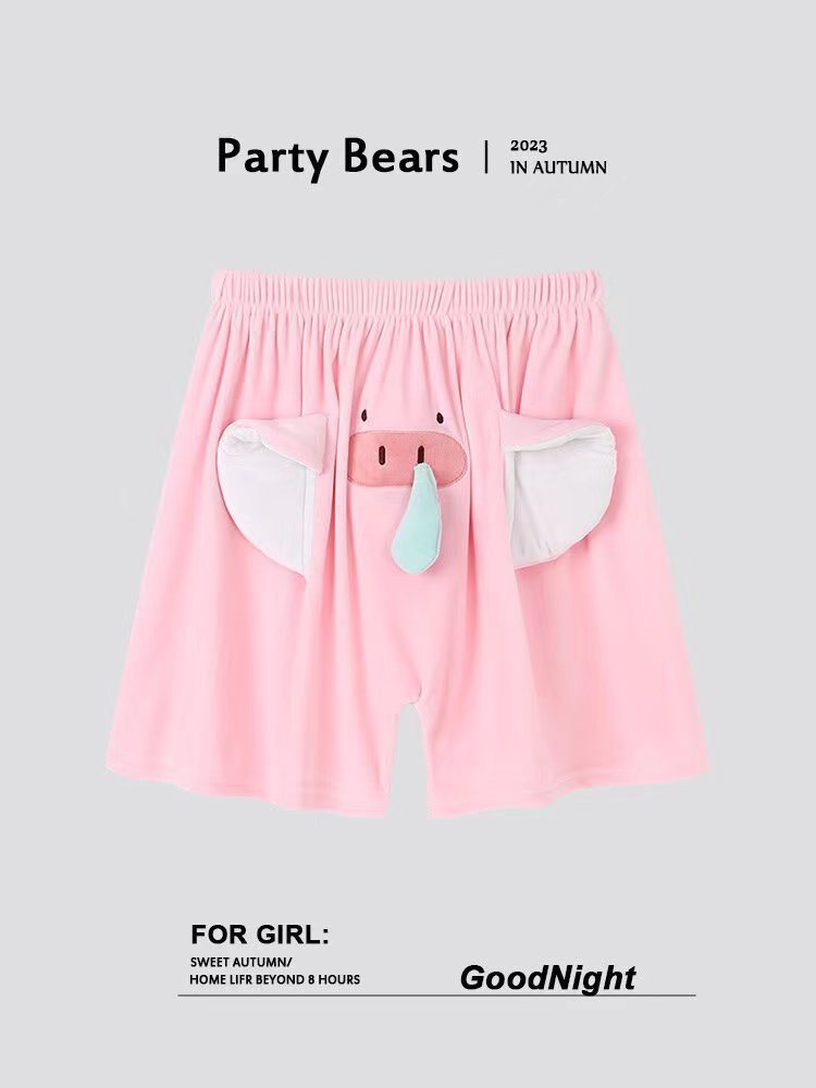 [인터넷 연예인 스타일] 핑크 돼지 반바지