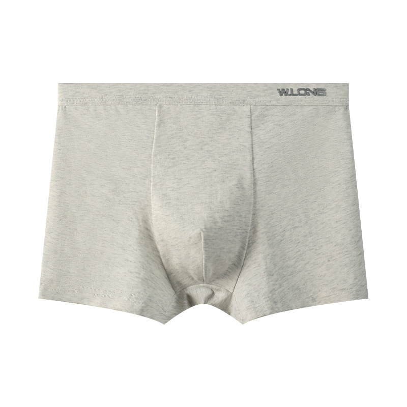 Ropa interior masculina transfronteriza de algodón puro verano negocios europeos y americanos simples calzoncillos boxer de color sólido de gran tamaño al por mayor