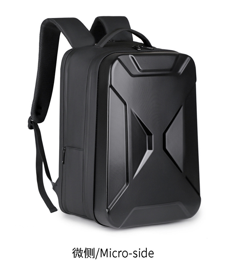 A new cross-border hard-shell business backpack with large capacity and multiple functions, a 17-inch computer bag for commuting and business trips, and a high-end feel on both shoulders undefined