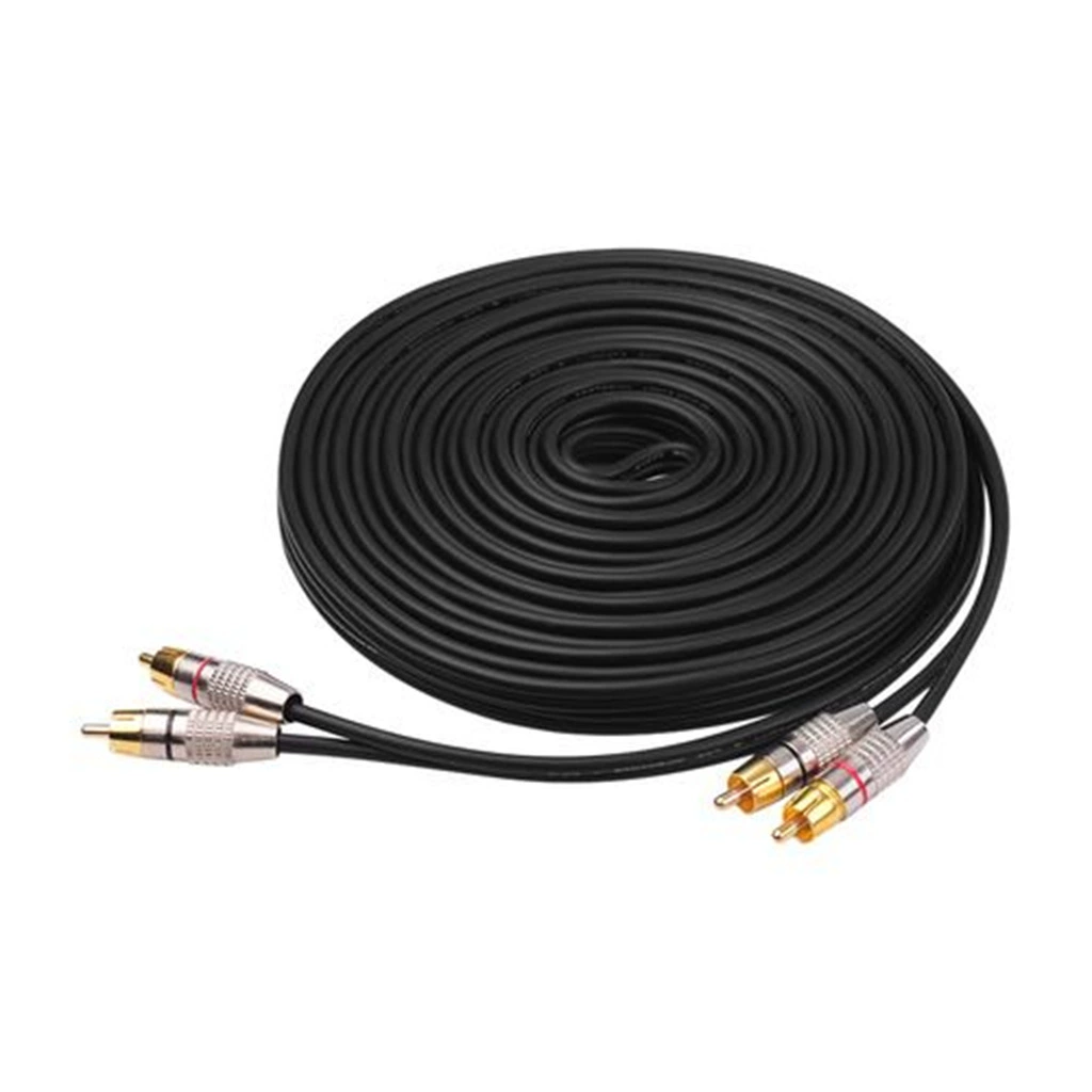 2RCA/2RCA two-to-two audio cable gold-plated pure copper male amplifier DVD player Lotus audio high-definition sound quality