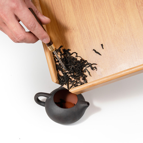 Wholesale Bamboo Pu'er Tea Dividing Plate, Solid Wood Appreciation Tea Plate, Tea Evaluation Box, Tea Opening Tray, Tea Knife, Needle Tea Scoop