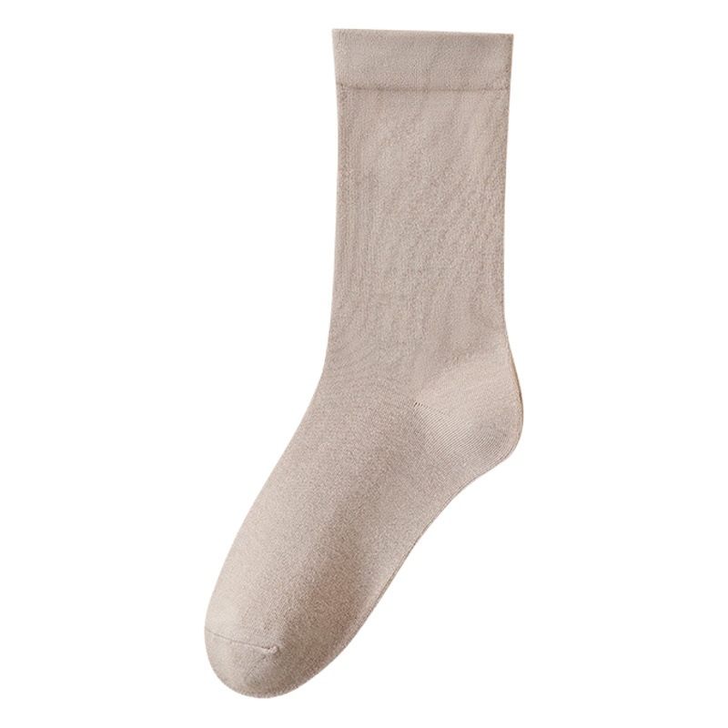 Calcetines apilados Calcetines blancos absorbentes de sudor de verano para niñas Calcetines de algodón sueltas Calcetines de confinamiento deshuesados Calcetines