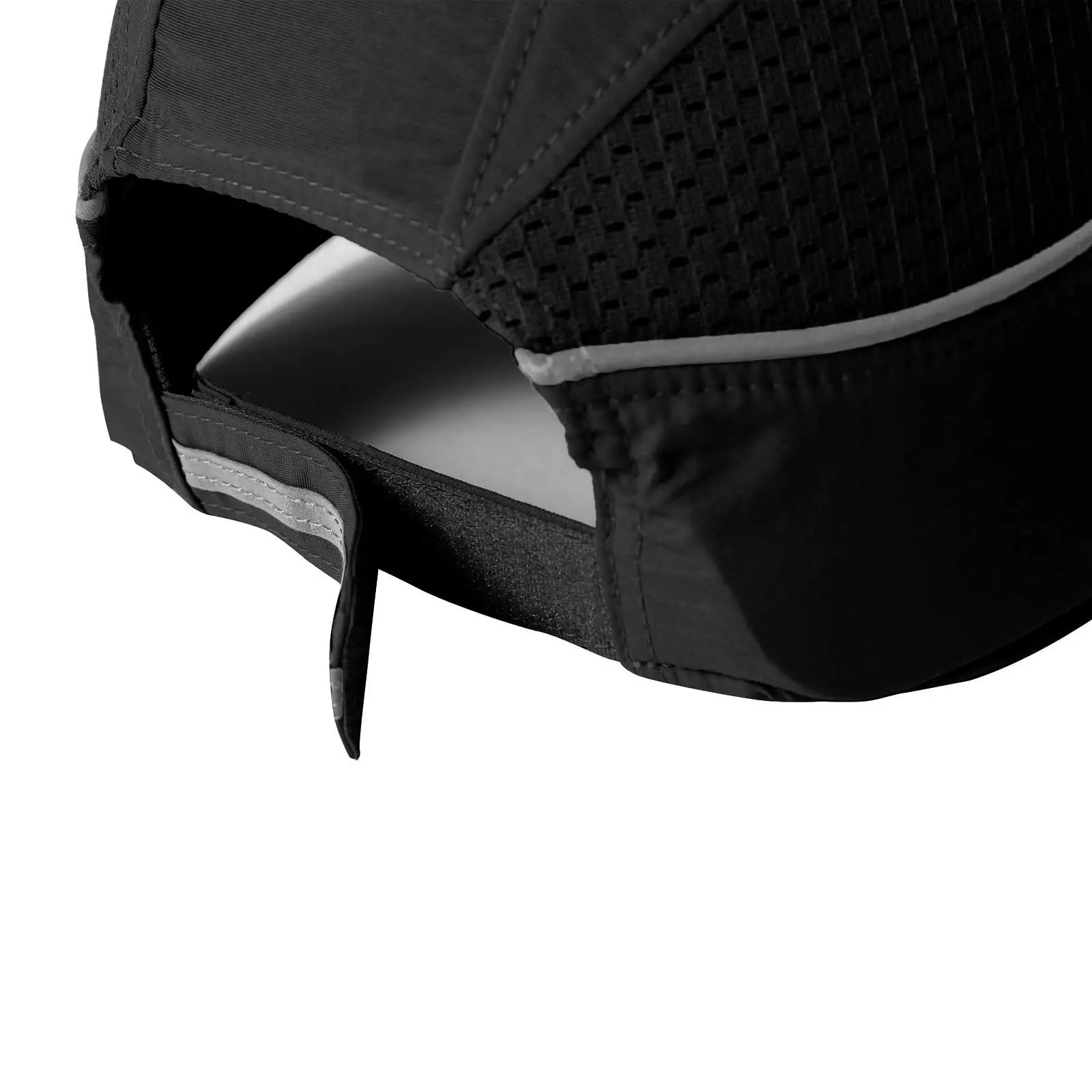 Transfronterizo transpirable rápido seco reflector sombrero de béisbol personalizado rayas brillantes deportivas de ciclismo hombre sombrero de sol ultravioleta image 5