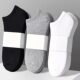 Short socks men's summer cotton black invisible boat socks deodorant sweat-absorbent spring and autumn sports white thin ins tide