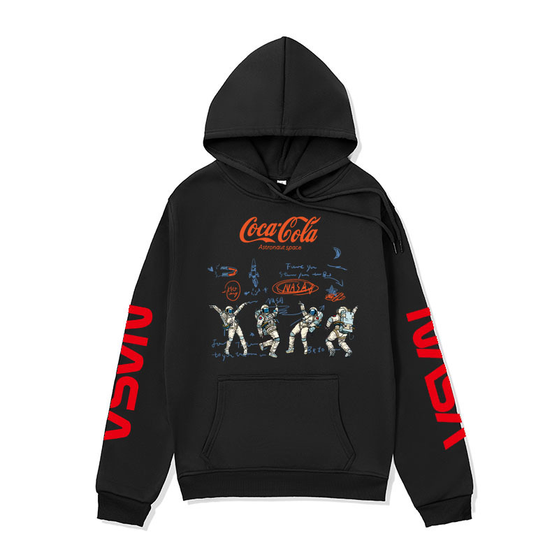 Cross-border Men's Wear European and American Fashion Brand NASA Coca-Cola Co-branded Sweater Street Fashion Casual Couples Sweater Jacket Cross-border Men's Wear European and American Fashion Brand NASA Coca-Cola Co-branded Sweater Street Fashion Casual Couples Sweater Jacket