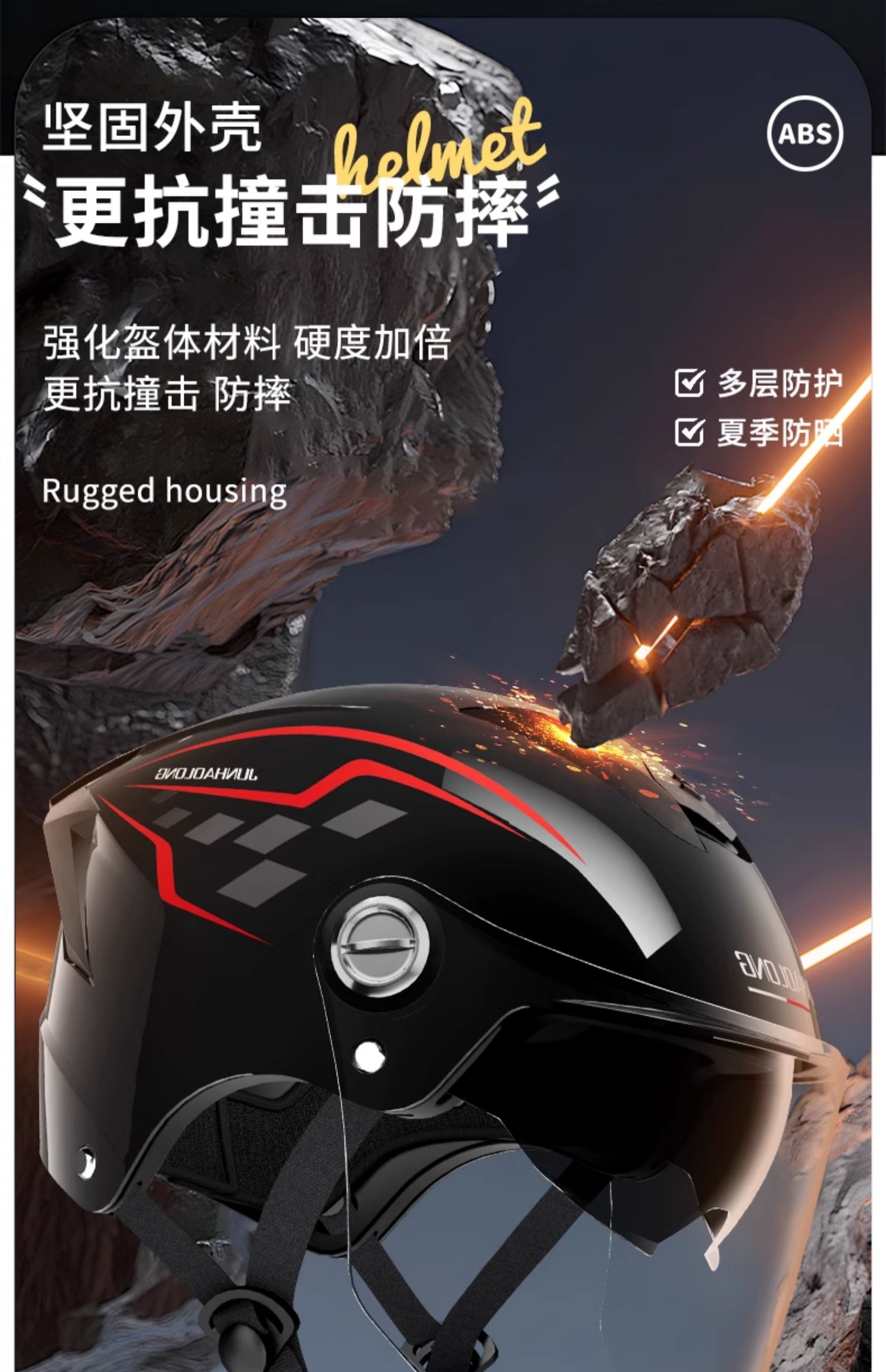 Applicable 3C Certified Electric Vehicle Helmet Electric Motorcycle Summer Sunscreen Men's and Women's Universal Four Seasons Hat Half