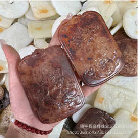批发仿古件摆件老玉牌子 回纹仿玉玉璧 旧工艺品古玩摆件古玩杂项