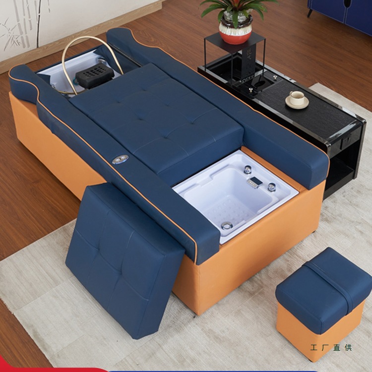 Foot Therapy and Foot Massage Integrated Bed, Foot Massage Bed, Foot Massage Shop, Shampooing, Ear Picking, Foot Bathing Sofa Chair, Electric Foot Bath Sofa