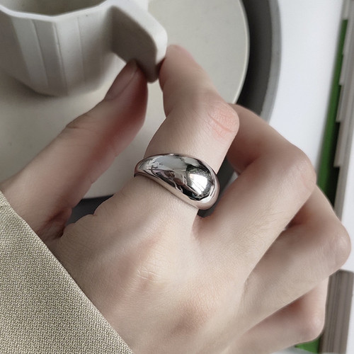 High-end cold wind heavy industry ins niche ring non-fading open retro jewelry ring set for women wholesale