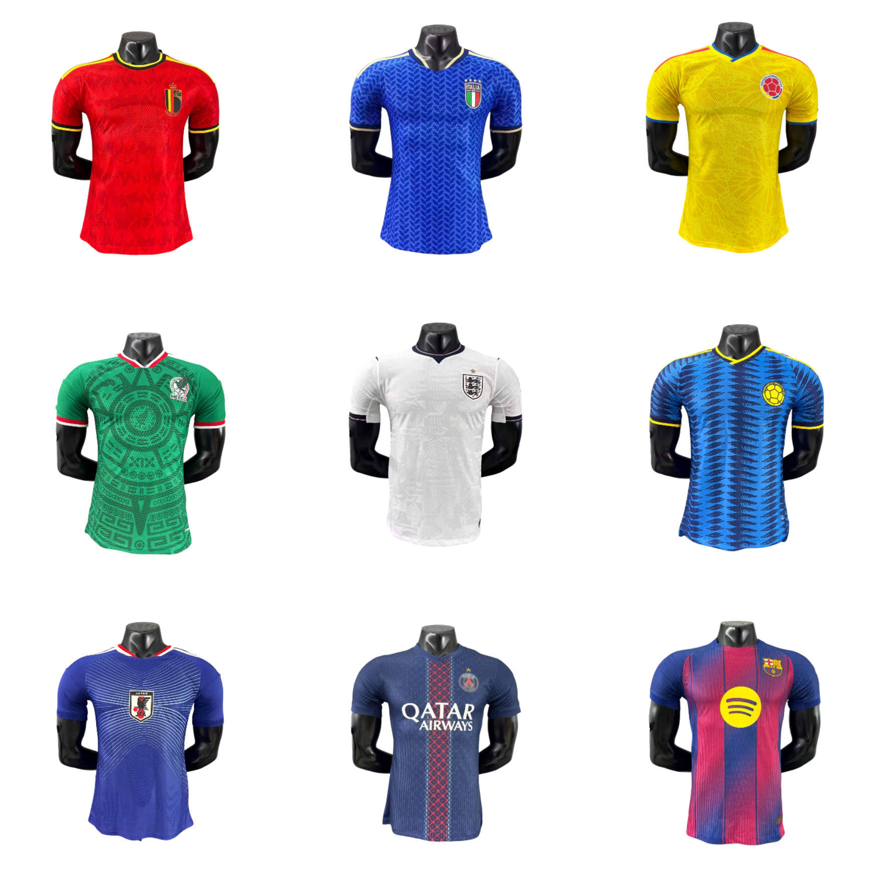 Jugador de alta calidad Real Madrid Arsenal Club de la misma camiseta de fútbol de secado rápido ventilado en stock de un agente de pelo