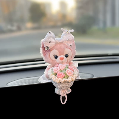 Female Doll, Car ornaments - screen-model-lina-belle-holding-flowers