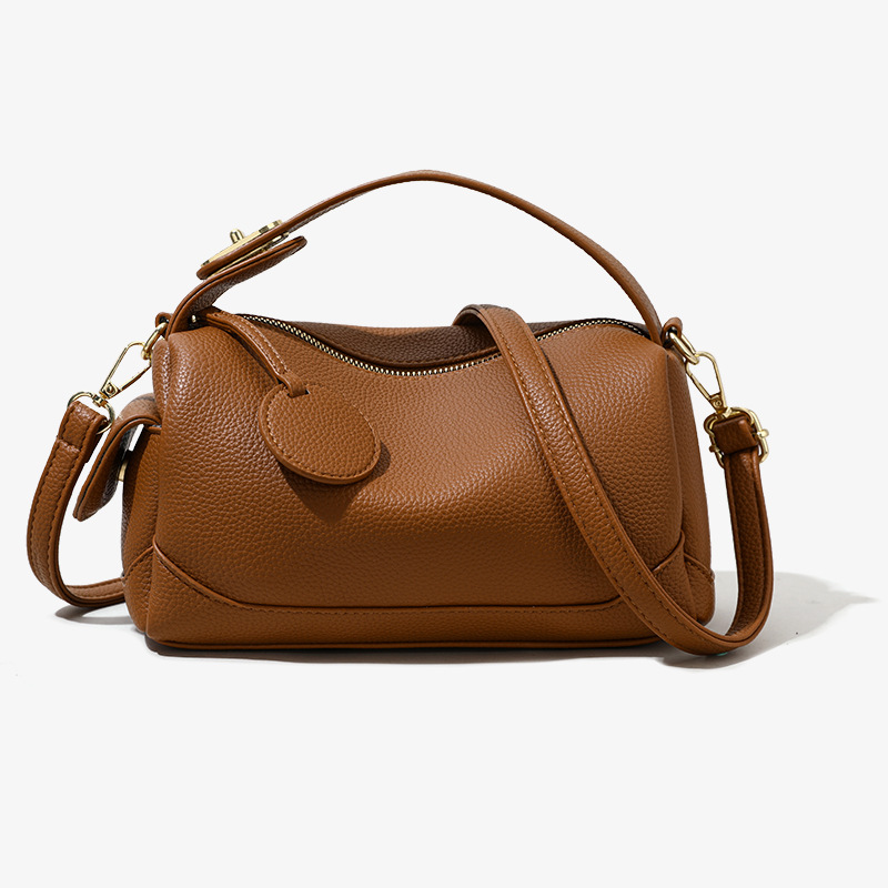 New Large Capacity Women's Luxury Soft Leather Commuter Bag - Niche Pillow Bag European Style Handbag & Crossbody Bag - Thumbnail 5