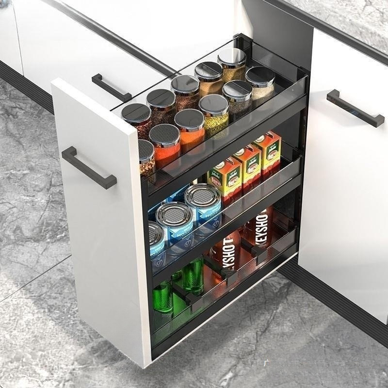 Home Kitchen Cabinet Pull Basket Seasoning Pull Basket Narrow Cabinet Seasoning Basket Drawer Storage Rack Built-In Small Size Seasoning Basket Home Kitchen Cabinet Pull Basket Seasoning Pull Basket Narrow Cabinet Seasoning Basket Drawer Storage Rack Built-In Small Size Seasoning Basket